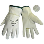 imagen de Global Glove 3200 Gray X-Small Grain Cowhide Leather Driver's Gloves - Keystone Thumb - 3200/X-SM