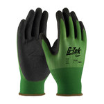 imagen de PIP G-Tek GP 34-400 Black/Green Medium Nylon Work Gloves - EN 388 1 Cut Resistance - Nitrile Palm & Fingers Coating - 9.1 in Length - 34-400/M