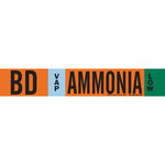 imagen de Brady 145868 Marcador de tubería - Amoníaco - Vinilo sensible a la presión - Naranja - B-946