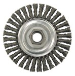 imagen de Weiler 36021 Wheel Brush - 4 in Dia - Knotted - Stringer Bead Carbon Steel Bristle