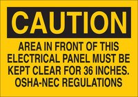 imagen de Brady B-302 Poliéster Rectángulo Cartel de seguridad eléctrica Amarillo - 14 pulg. Ancho x 10 pulg. Altura - Laminado - 84828