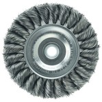 imagen de Weiler 09134 Wheel Brush - 4 in Dia - Knotted - Standard Twist Steel Bristle