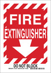 imagen de Brady B-555 Aluminio Cartel de equipo de fuego Rojo - 10 pulg. Ancho x 14 pulg. Altura - 123758