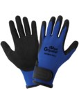 imagen de Global Glove Vise Gripster 303RV Black/Blue Large Cotton/Polyester Work Gloves - Rubber Palm Only Coating - 303RV/9