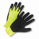imagen de West Chester HVG700SLC Black/High-Visibility Green Large Cut-Resistant Gloves - ANSI A2 Cut Resistance - Latex Palm Only Coating - 10 in Length - HVG700SLC/L