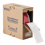 imagen de Brady Permasleeve HX-250-150-WT-2 Funda de impresora troquelada - 0.750 pulg. x 0.445 pulg.