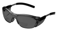 imagen de 3M Nuvo 11500-00000-20 Policarbonato Gafas de seguridad para lectura con aumento lente Gris - Medio marco - 078371-62070
