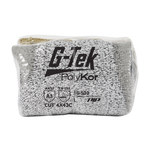 imagen de PIP G-Tek PolyKor 16-530V Salt & Pepper X-Small PolyKor Cut-Resistant Gloves - ANSI A3 Cut Resistance - Polyurethane Palm & Fingers Coating - 16-530V/XS