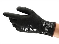 imagen de Ansell HyFlex Intercept 11-751 Black 10 Cut Resistant Gloves - ANSI A4 Cut Resistance - Polyurethane Palm Coating