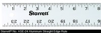 imagen de Starrett Aluminio Regla de aluminio - longitud de 24 pulg. - ancho de 2 pulg. - espesor de.081 pulg. - ASE-24