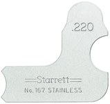 imagen de Starrett Acero Medidor de radio - 167-220