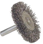 imagen de Weiler 36008 Wheel Brush - 1 1/2 in Dia - Crimped Carbon Steel Bristle