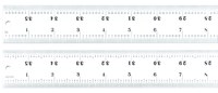 imagen de Starrett Acero templado para resortes pesados Regla de acero - longitud de 36 pulg. - ancho de 1-1/2 pulg. - espesor de 1/10 pulg. - C416R-36