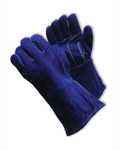 imagen de PIP 73-7018 Blue Large Split Cowhide Welding Glove - Wing Thumb - 13.5 in Length