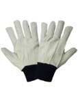imagen de Global Glove C110 Blanco Grande Lona/Algodón Guantes de trabajo - Pulgar tipo ala - c110 mens