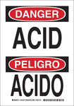 imagen de Brady B-555 Aluminio Rectángulo Señal de advertencia química Blanco - 7 pulg. Ancho x 10 pulg. Altura - Idioma Inglés/Español - 125133