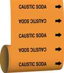 imagen de Brady 108744 Marcador de tubería autoadhesivo - Vinilo - Negro sobre naranja - B-946