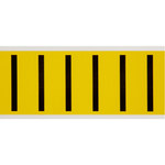 imagen de Brady 3450-I Etiqueta en forma de letra - I - Negro sobre amarillo - 1 1/2 pulg. x 3 1/2 pulg. - B-498