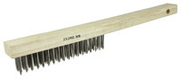 imagen de Weiler Vortec Pro Stainless Steel Hand Wire Brush - 2.65 in Width x 13 in Length - 0.012 in Bristle Diameter - 25202