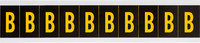 imagen de Brady B7897- Etiqueta en forma de letra - B - Amarillo sobre negro - 7/8 pulg. x 2 1/4 pulg. - B-946