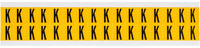 imagen de Brady 1520-K Etiqueta en forma de letra - K - Negro sobre amarillo - 9/16 pulg. x 3/4 pulg. - B-946