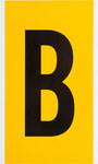 imagen de Brady B1570- Etiqueta en forma de letra - B - Negro sobre amarillo - 5 pulg. x 9 pulg. - B-946