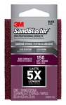 imagen de 3M SandBlaster 50677 Esponja de lijado - 2 1/2 pulg. x 3 3/4 pulg. - 150 - Mediano