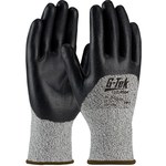 imagen de PIP G-Tek PolyKor 16-355 Black/White X-Small Cut-Resistant Gloves - ANSI A2 Cut Resistance - Nitrile Foam Full Coverage Except Cuff Coating - 8.3 in Length - 16-355/XS