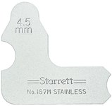 imagen de Starrett Acero Medidor de radio - 167M-4 1/2
