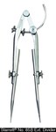 imagen de Starrett Divisor de extensión para carpinteros y chapistas con patas de pinza - longitud de 8 pulg. (200mm) - 85B