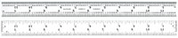 imagen de Starrett Acero templado para muelles Regla de acero - longitud de 12 pulg. - ancho de 1 pulg. - espesor de 3/64 pulg. - C604RE-12