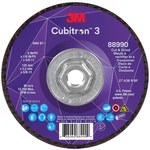imagen de 3M Cubitron 3 Cut and Grind Wheel 88990 - Type 27 (Depressed Center) - 5 in - Precision Shaped Ceramic Aluminum Oxide - 36+
