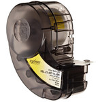 imagen de Brady XSL-23-427-YL-BK Cartucho de impresión troquelado - 4 pulg. x 1 pulg. - Vinilo - Negro sobre transparente/Amarillo - B-427