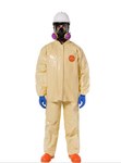 imagen de DuPont Tychem Conjunto de overol (tipo peto) y chamarra 6000 SFR FS750TLT2X000400 - tamaño 2X - Tychem 6000 SFR - Tostado suave