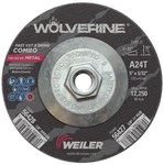imagen de Weiler Wolverine Rueda de corte 56427 - Tipo 27 - rueda de centro hundido - 5 pulg. - Óxido de aluminio - 24 - T