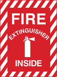 imagen de Brady B-555 Aluminio Cartel de equipo de fuego Rojo - 10 pulg. Ancho x 7 pulg. Altura - 122392