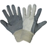 imagen de Global Glove C80D Negro/Blanco Lona/Algodón Guantes de trabajo - Pulgar tipo ala - C80D1 MENS