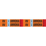 imagen de Brady 145906 Marcador de tubería - Amoníaco - Vinilo sensible a la presión - Naranja - B-946