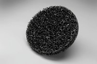 imagen de 3M Scotch-Brite No tejido Carburo de silicio Negro Disco de velcro - Carburo de silicio - 7 pulg. - Muy áspero - 18358