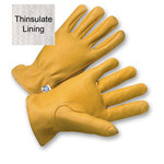 imagen de West Chester 9920KT White Large Grain Deerskin Leather Driver's Gloves - Keystone Thumb - 9.75 in Length - 9920KT/L
