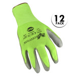 imagen de Valeo V850 Green Large Nylon Work Gloves - Polyurethane Palm & Fingers Coating - VI9625LG