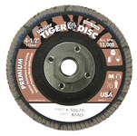 imagen de Weiler Tiger Tipo 27 - Óxido de aluminio - 4 1/2 pulg. - 80 - Mediano - 50670