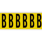 imagen de Brady B3450- Etiqueta en forma de letra - B - Negro sobre amarillo - 1 1/2 pulg. x 3 1/2 pulg. - B-498