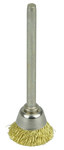 imagen de Weiler Brass Cup Brush - Unthreaded Stem Attachment - 5/8 in Diameter - 0.005 in Bristle Diameter - 26075