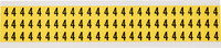 imagen de Brady 3410-4 Etiqueta de número - 4 - Negro sobre amarillo - 11/32 pulg. x 1/2 pulg. - B-498