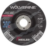 imagen de Weiler Wolverine Surface Grinding Wheel 56466 - 5 in - Aluminum Oxide - 24 - R
