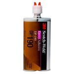 imagen de 3M Scotch-Weld 190 Gray Two-Part Epoxy Adhesive - Base & Accelerator (B/A) - 400 ml Cartridge - 87841