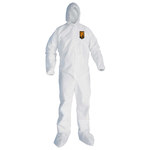 imagen de Ansell KleenGuard Overoles resistentes a productos químicos A30 46123 - tamaño Grande - Microfuerza - Blanco