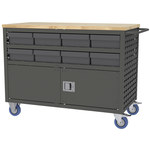 imagen de Akro-mils Carro de estante con persianas MA4824CLD3GRY - 800 lb capacidad - Carbón - Acero - MA4824CLD3 GRAY