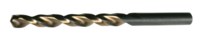 imagen de Cle-Line 1872 Parabólico Taladro de Jobber - Corte de mano derecha - Punta Dividir 135° - Acabado Negro Y Oro - Longitud Total 2.4016 pulg. - Flauta Espiral - Acero de alta velocidad - Vástago Recto -